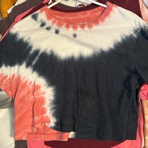 Cropped Tie Dye T-shirt